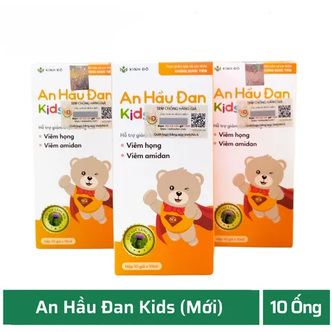 Siro Uống An Hầu Đan Kids - 1 Hộp - Hỗ Trợ Trẻ Bổ Phế, Giảm Ho, Long Đờm 