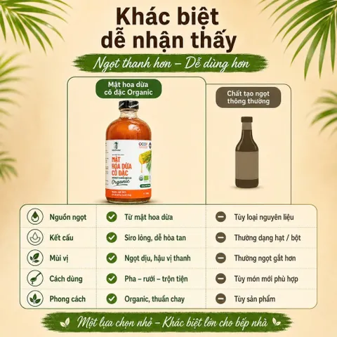 Mật Hoa Dừa Cô Đặc SOKFARM Organic Nguyên Chất 250g 685g 1.4kg Tạo Vị Ngọt