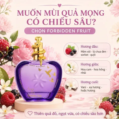 Nước Hoa Nữ Jeanne Arthes Amore Mio EDP 100ml - Tropical Crush, Forbidden Fruit, Gold N’ Roses
