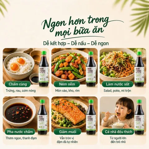 Nước Tương Mật Hoa Dừa SOKFARM Organic Ít Muối Không Đậu Nành 200ml 500ml