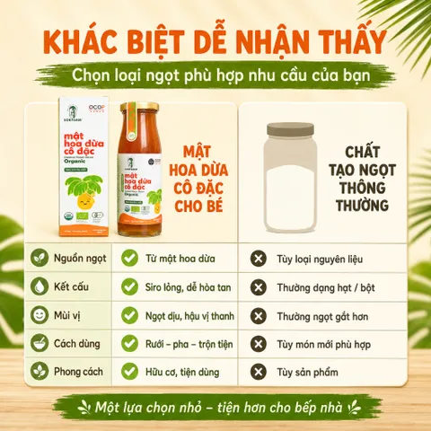 Mật Hoa Dừa Cô Đặc SOKFARM Organic Cho Bé 250g Tạo Vị Ngọt Thanh Dễ Sử Dụng