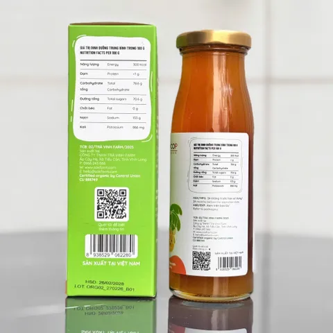 Mật Hoa Dừa Cô Đặc SOKFARM Organic Cho Bé 250g Tạo Vị Ngọt Thanh Dễ Sử Dụng