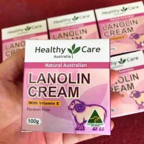 [Mẫu Mới] Kem dưỡng da Nhau Thai Cừu Healthy Care Lanolin Cream with Vitamin E |100g| Cấp ẩm sâu - Phục hồi hàng rào bảo vệ da & Ngăn ngừa lão hóa [S/P nội địa Úc]