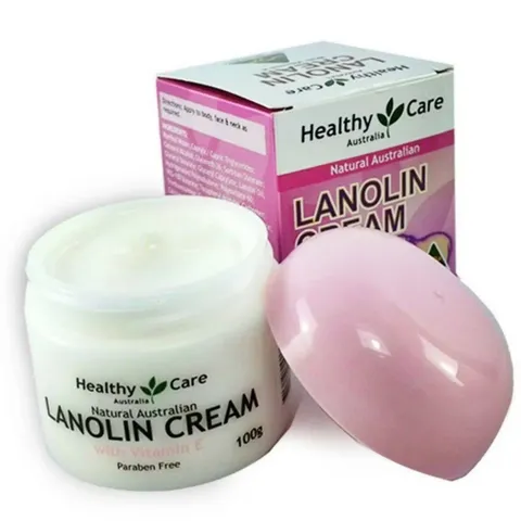 [Mẫu Mới] Kem dưỡng da Nhau Thai Cừu Healthy Care Lanolin Cream with Vitamin E |100g| Cấp ẩm sâu - Phục hồi hàng rào bảo vệ da & Ngăn ngừa lão hóa [S/P nội địa Úc]