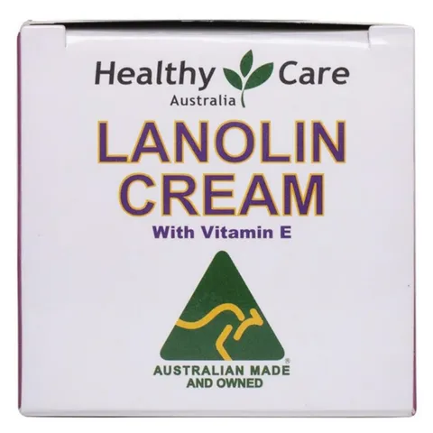 [Mẫu Mới] Kem dưỡng da Nhau Thai Cừu Healthy Care Lanolin Cream with Vitamin E |100g| Cấp ẩm sâu - Phục hồi hàng rào bảo vệ da & Ngăn ngừa lão hóa [S/P nội địa Úc]