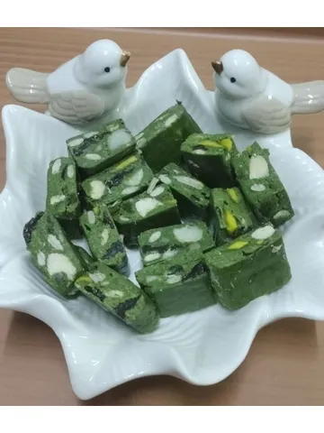 Kẹo nougat vị matcha ít ngọt