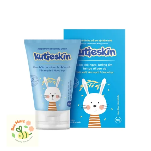 Kem chàm sữa cho bé Kutieskin giảm ngứa nhanh, dịu mẩn đỏ, cải thiện da bong tróc nứt nẻ- Tuýp 30gr