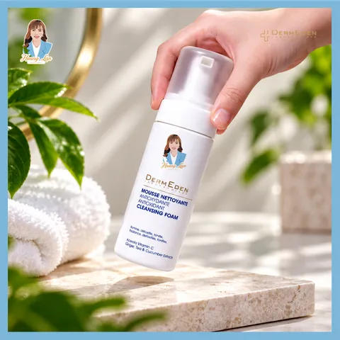 Sữa rửa mặt chống oxy hóa dạng bọt DermEden Antioxydante Cleansing Foam 150ml 739605