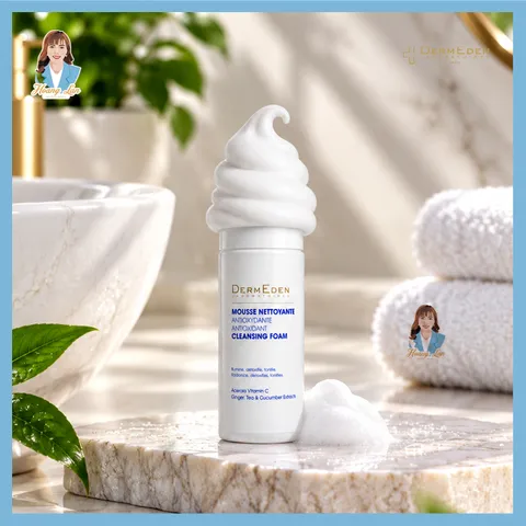 Sữa rửa mặt chống oxy hóa dạng bọt DermEden Antioxydante Cleansing Foam 150ml 739605