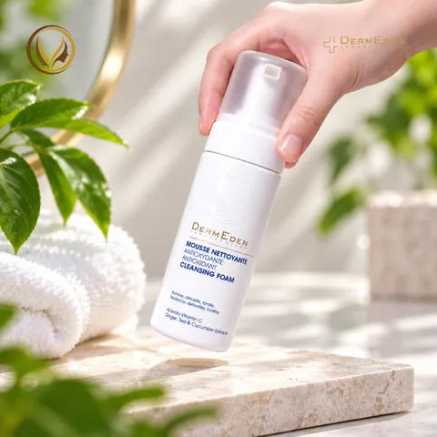 Sữa rửa mặt chống oxy hóa dạng bọt DermEden Antioxydante Cleansing Foam 150ml