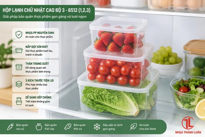 HỘP LẠNH CHỮ NHẬT CAO BO 3-6512 (1,2,3 )