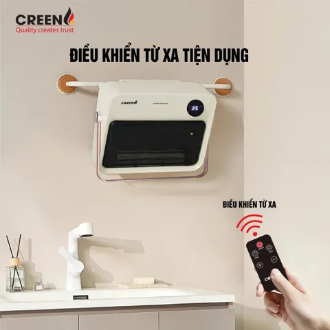 Máy sưởi gốm PTC cao cấp CREEN CR-H38DT
