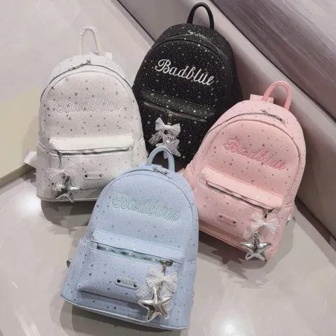 Balo Badblue họa tiết ngôi sao nhũ lấp lánh