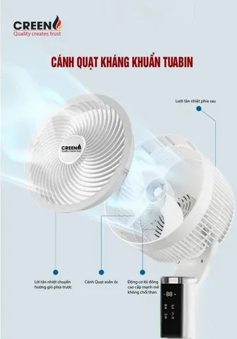 Quạt tuần hoàn thông minh CREEN CR-FSM50-DC