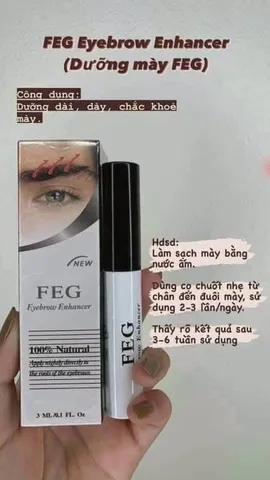 ✨ Feg kích mọc mày chính hãng, dưỡng mày dày rậm, giao hàng nhanh 2h