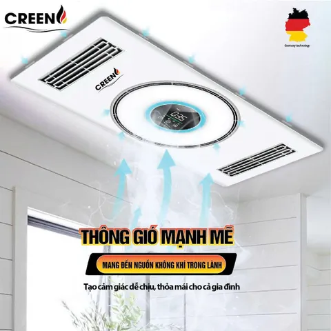 QUẠT SƯỞI NHÀ TẮM THÔNG MINH CREEN CR-SMH688