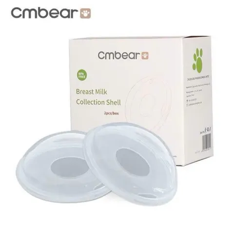 Hộp 2 phễu hứng sữa CM Bear chống tràn, chất liệu silicon mềm mại, an toàn cho mẹ