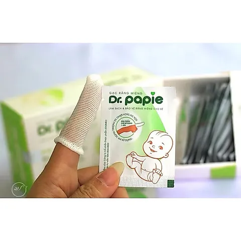 Gạc Rơ Lưỡi Dr Papie Chính Hãng – Gạc Vệ Sinh Răng Miệng Cho Bé Sơ Sinh, Trẻ Nhỏ