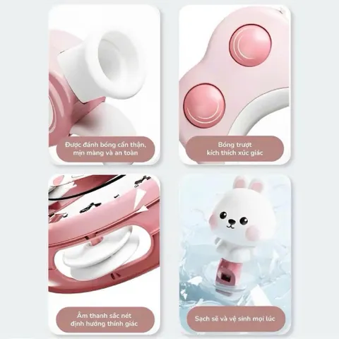 Bộ đồ chơi lục lạc 6 món cho bé siêu dễ thương, kích thích thính giác trẻ sơ sinh