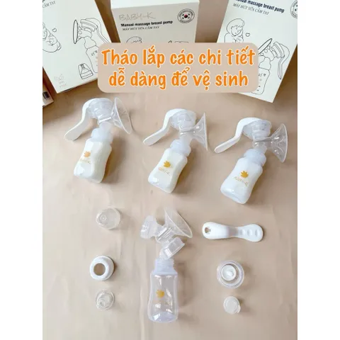 Máy hút sữa cầm tay BABY-K | Nhẹ nhàng, êm ái, dễ vệ sinh cho mẹ sau khi sử dụng