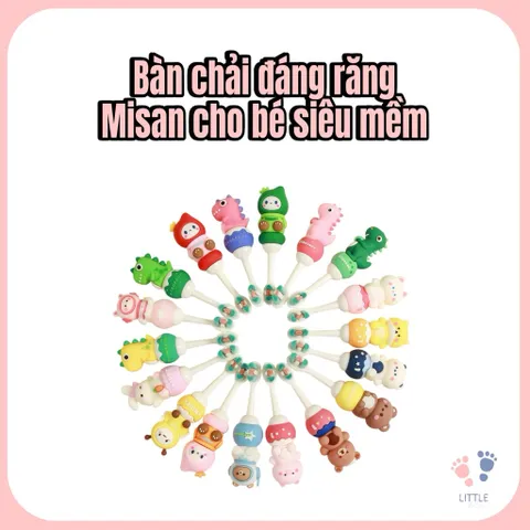 BÀN CHẢI ĐÁNH RĂNG LÔNG MỀM MISAN CÓ HỘP ĐỰNG CHO BÉ TỪ 1 TUỔI TRỞ LÊN