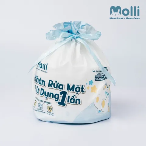 Khăn Rửa Mặt Sử Dụng 1 Lần Molli - Tiện lợi, an toàn, mềm mại và thấm hút tốt