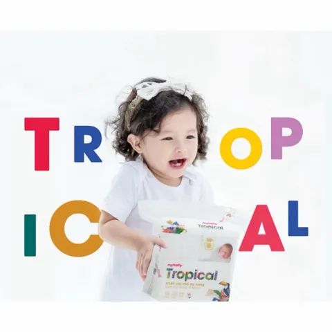 Khăn Vải Khô Mamamy Tropical 160 Tờ – Khăn Khô Đa Năng Cho Bé Sơ Sinh
