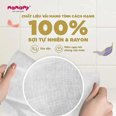 Khăn Vải Khô Đa Năng Mamamy Tropical 80 Tờ – Khăn Vải Cuộn Dùng 1 Lần Cho Bé