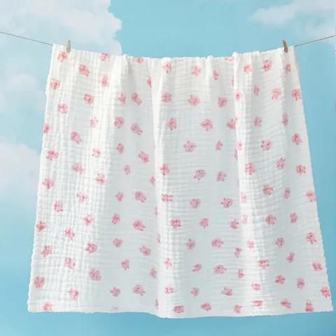 Chăn không viền xô 6 lớp xuất Nhật cực đẹp cho bé