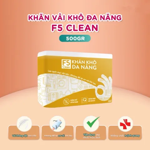 Khăn Vải Khô Mamamy F5 Clean 500g – Khăn Khô Đa Năng Cho Bé
