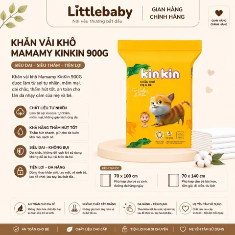 Khăn Vải Khô Mamamy Kinkin 900g – Khăn Khô Đa Năng Cho Bé