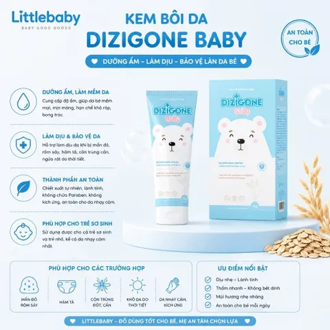 Kem Dizigone Baby - dịu mẩn ngứa ,ngừa hăm da , bảo vệ và phục hồi da bé Tuýp 30g