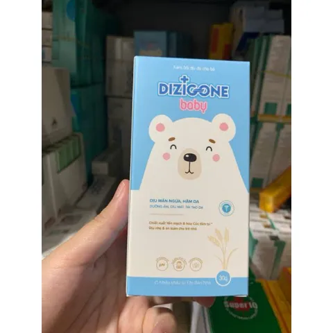 Kem Dizigone Baby - dịu mẩn ngứa ,ngừa hăm da , bảo vệ và phục hồi da bé Tuýp 30g