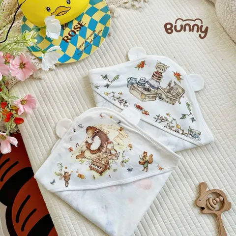 CHĂN Ủ CHOÀNG SƠ SINH HOẠ TIẾT CỔ TÍCH SIÊU XINH CHO BÉ