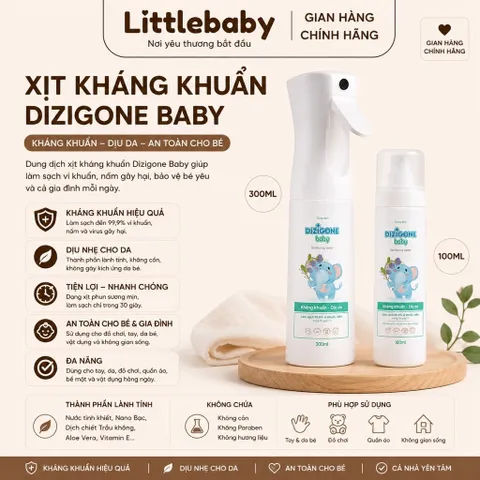 Xịt Kháng Khuẩn Dizigone Baby – Vệ Sinh Đồ Chơi, Bình Sữa,..