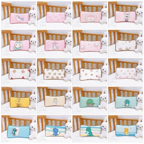 Gối Điều Hòa Tencel Cao Cấp Thoáng Mát Và Êm Ái, Thấm Hút Mồ Hôi Tốt Cho Bé Từ Sơ Sinh KT 20x38cm