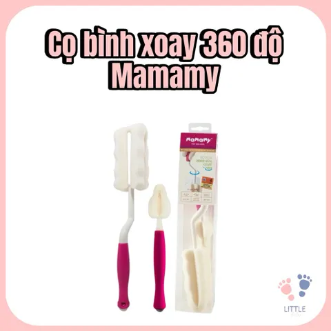 Cọ Rửa Bình Sữa Mamamy Xoay 360 – Dụng Cụ Vệ Sinh Bình Sữa Trẻ Em