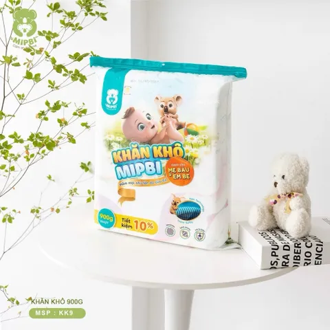 Khăn Vải Khô Mipbi Chính Hãng – Khăn Khô Đa Năng Cho Bé, Khăn Lau Mặt, Thay Khăn Ướt An Toàn