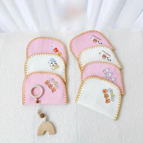 Gối Xô Sơ Sinh 10 Lớp Muslin Cho Bé - Gối Xô Phong Cách Hàn Quốc Siêu Mềm, Mịn, Thấm Hút Mồ Hôi Tốt