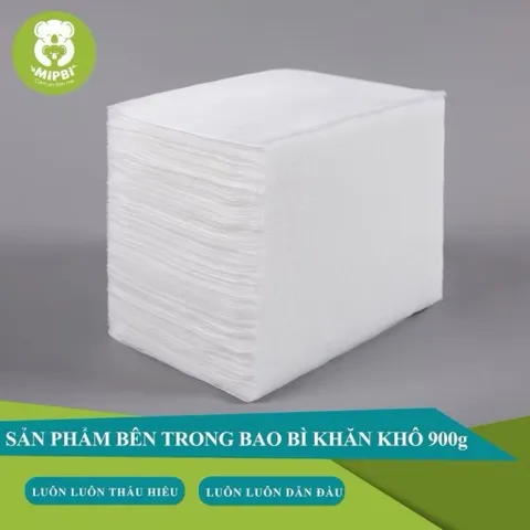 Khăn Vải Khô Mipbi Chính Hãng – Khăn Khô Đa Năng Cho Bé, Khăn Lau Mặt, Thay Khăn Ướt An Toàn