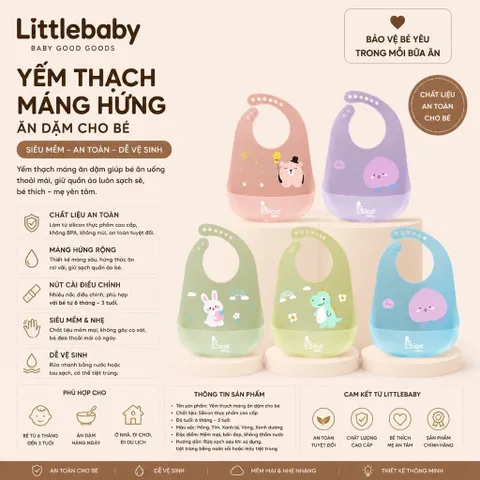 Yếm ăn dặm cho bé , yếm máng sillicon siêu nhẹ chống thấm nước trong suốt