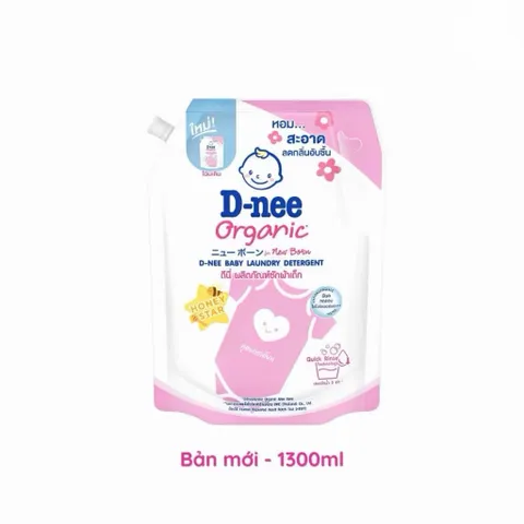 Nước Giặt Xả D-nee Baby Liquid Detergent Túi 1300 ml - 3600ml Thái Lan – Giặt Quần Áo Trẻ Em, Hương Thơm Dịu Nhẹ