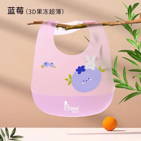 Yếm ăn dặm cho bé , yếm máng sillicon siêu nhẹ chống thấm nước trong suốt