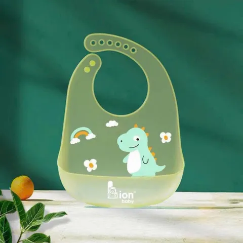 Yếm ăn dặm cho bé , yếm máng sillicon siêu nhẹ chống thấm nước trong suốt