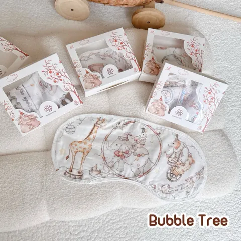 Gối Lót Đầu Sợi Tre Cổ Tích Bubble Tree - Gối Lót Đầu Phong Cách HQ Thoáng Khí Thấm Hút Mồ Hôi Cho Bé Sơ Sinh