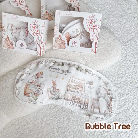 Gối Lót Đầu Sợi Tre Cổ Tích Bubble Tree - Gối Lót Đầu Phong Cách HQ Thoáng Khí Thấm Hút Mồ Hôi Cho Bé Sơ Sinh