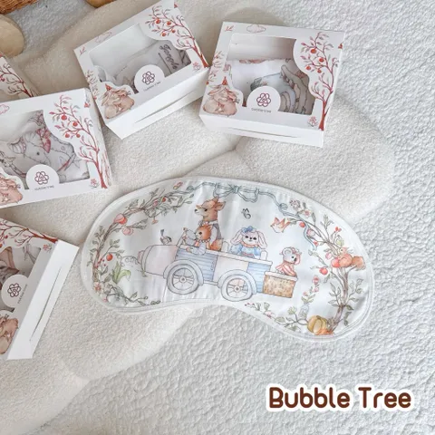 Gối Lót Đầu Sợi Tre Cổ Tích Bubble Tree - Gối Lót Đầu Phong Cách HQ Thoáng Khí Thấm Hút Mồ Hôi Cho Bé Sơ Sinh