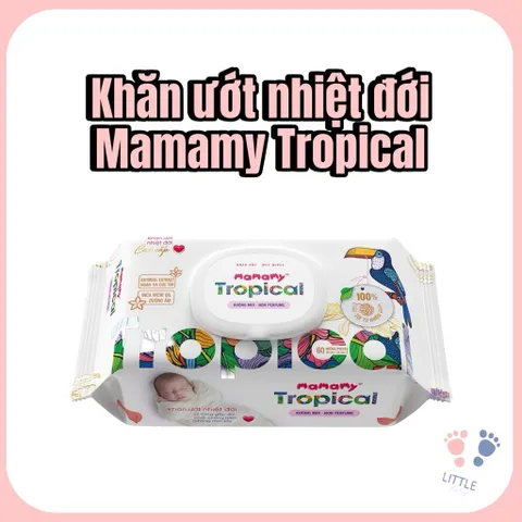 Khăn Ướt Mamamy Tropical 90 Tờ – Khăn Giấy Ướt Tiện Lợi Cho Bé