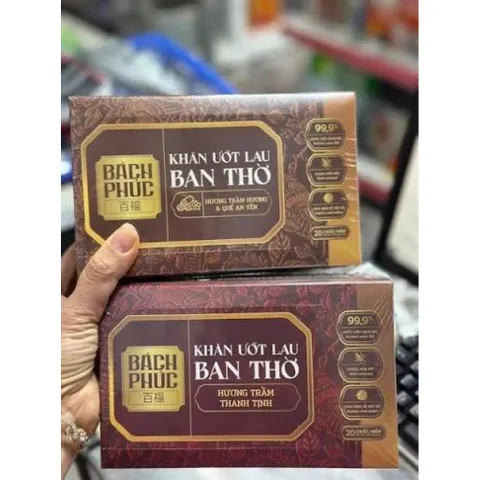 Khăn Ướt Lau Bàn Thờ Bách Phúc Hương Trầm – Làm Sạch Nhanh, Tiện Lợi, An Toàn 99.9%