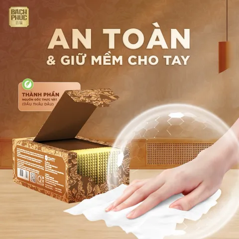 Khăn Ướt Lau Bàn Thờ Bách Phúc Hương Trầm – Làm Sạch Nhanh, Tiện Lợi, An Toàn 99.9%